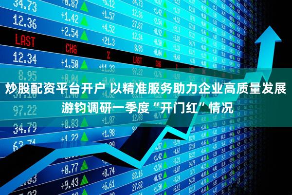 炒股配资平台开户 以精准服务助力企业高质量发展 游钧调研一季度“开门红”情况